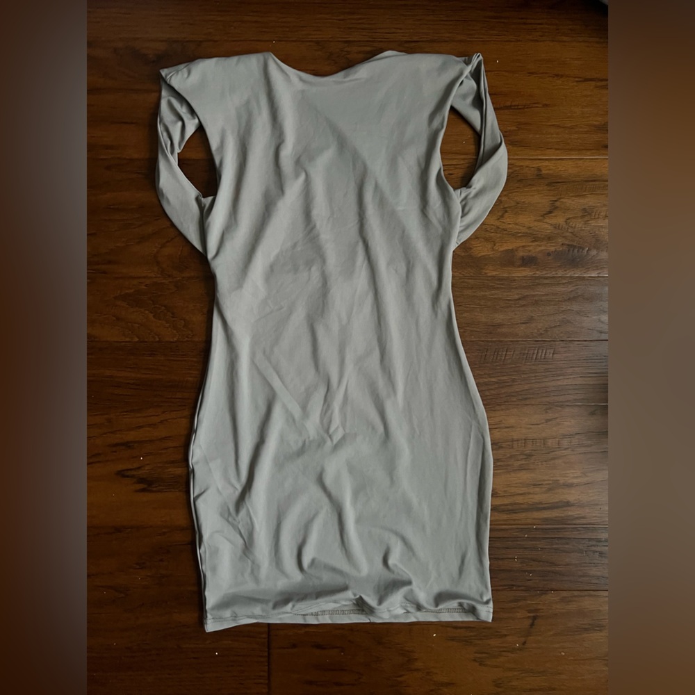 SHEIN Gray Backless Dress